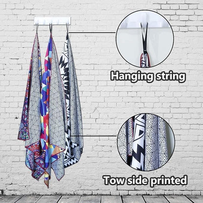 Microfiber Compact Sandproof Pool Beach Towel Blanket - Quick Fast Dry Sand Free Proof Outdoor Clearance Thin Camping Travel Swim Towels Personalized Girls Women Men Adults Friend Gift Blue Tie Dye