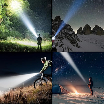 NICRON 1400 Hight Lumens Flashlight, Rechargeable Tactical Flashlight: Led Flashlight Small, Super Bright Powerful Flashlight for Camping, Charged with Type C Cable
