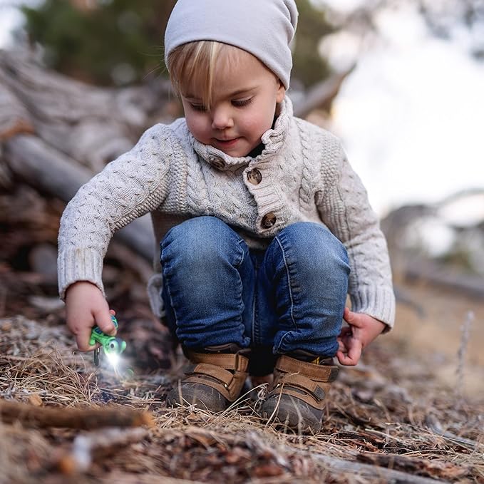 Big Discoveries WildLight Animal Carabiner Flashlight - Fun Mini Keychain Flash Lights for Kids, Nurses, Camping