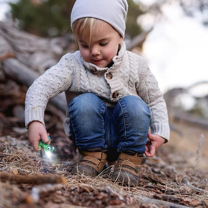 Big Discoveries WildLight Animal Carabiner Flashlight - Fun Mini Keychain Flash Lights for Kids, Nurses, Camping