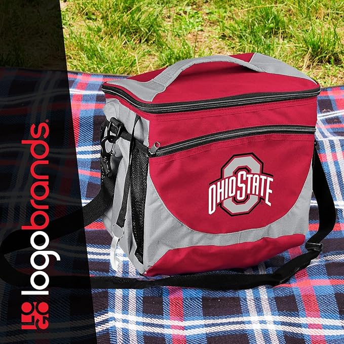 Logo Brands NCAA Unisex Adult 24-Can Cooler with Bottle Opener and Front Dry Storage Pocket, One Size, Multicolor