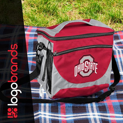 Logo Brands NCAA Unisex Adult 24-Can Cooler with Bottle Opener and Front Dry Storage Pocket, One Size, Multicolor