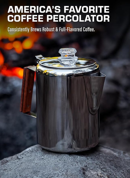 COLETTI Bozeman Percolator Coffee Pot — America’s Favorite Percolator [9 cup]