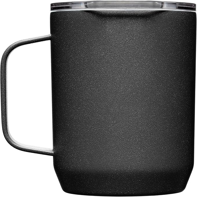 CamelBak Horizon 12oz Camp Mug - Insulated Stainless Steel - Tri-Mode Lid - Black
