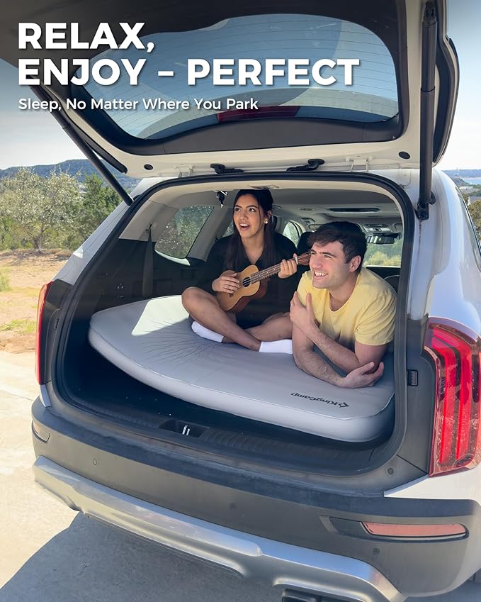 KingCamp Self Inflating Sleeping Pad for Camping Ultra Thick Double Single Foam Mattress High R Value Camping Air Pad Mat, Multi Colors & Sizes