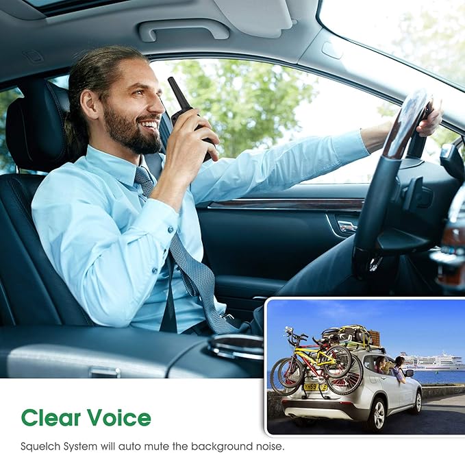 M880 Walkie Talkies for Adults (Green 2 Pack)