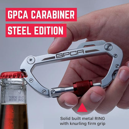 GPCA Adventurer EDC Gear Kit Deal, Includes GP Money Clip,GP 1945 Bolt Action Pen Pro,Red Key Tag, Steel Carabiner Keychain, and Night Rider Decal, Heavy-Duty Tools for Outdoors