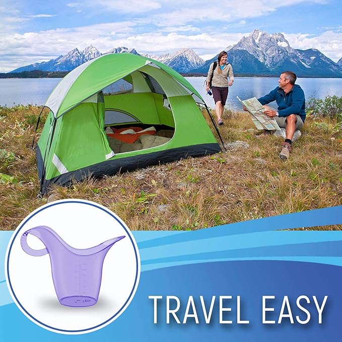 Female Urinal - Portable Urination Device for Women - Pee Standing Up - Squad-Free - Ideal During Nights or Bedridden – Protection on Roadtrips - Camping - Boating - Hiking - Outdoor Activities & More