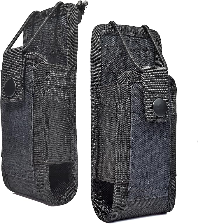 HYS Radio Holster MOLLE Pouch, Universal Walkie Talkie Holster Holder for Police Molle Vest, Walkie Talkies Nylon Holster