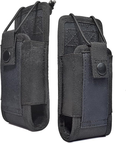 HYS Radio Holster MOLLE Pouch, Universal Walkie Talkie Holster Holder for Police Molle Vest, Walkie Talkies Nylon Holster