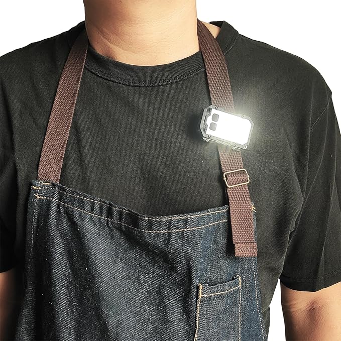 Rechargeable Pocket Keychain Lights with Lanyards,Clip on Hands Free Flashlight for Walking Camping Night Running