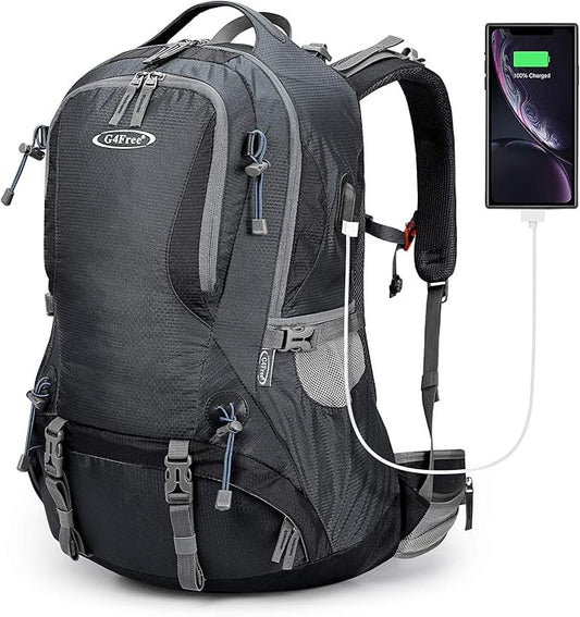 G4Free Men,Women Hiking, Dark Grey, L