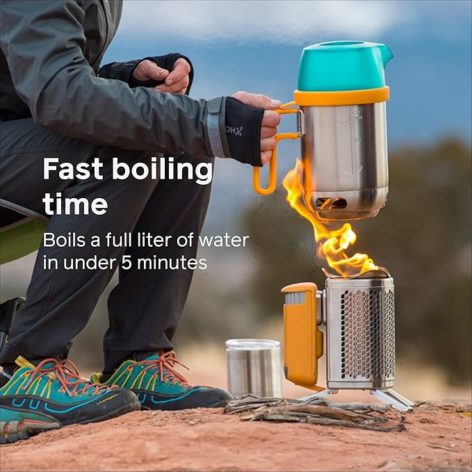 BioLite CampStove 2+ Wood Burning, Electricity Generating & USB Charging Camp Stove