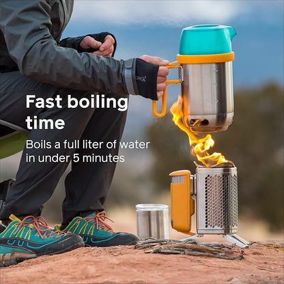 BioLite CampStove 2+ Wood Burning, Electricity Generating & USB Charging Camp Stove