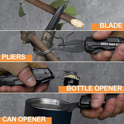 Fathers Day Dad Gifts from Daughter Son Wife - Dad Gifts for Fathers Day, Gifts for Dad - Birthday Gifts for Dad, Dad Christmas Practical Gifts - Stocking Stuffers for Dad, Pocket Multitool Knife