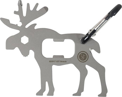 UST Tool-a-Long Multi-Tool Carabiners with Durable, Compact Stainless Steel Construction for Hiking, Kayaking, Camping, Travel and Outdoor Survival