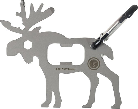 UST Tool-a-Long Multi-Tool Carabiners with Durable, Compact Stainless Steel Construction for Hiking, Kayaking, Camping, Travel and Outdoor Survival