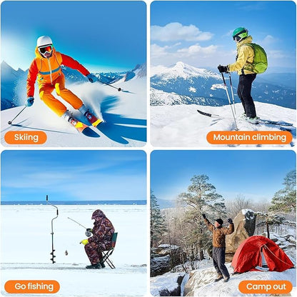 Heated Socks, Rechargeable Heated Socks for Men Women, 7.4V 3000mAh Battery Powered Electric Socks with APP Control 3 Heating Levels Foot Warmer for Winter Outdoor Sports Hunting Skiing Camping Hiking