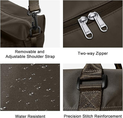 Travel Duffel Bag,Sports Tote Gym Bag,Shoulder Weekender Overnight Bag for Women