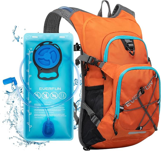 Everfun Hydration Backpack 18L with Water Bladder 2L/3L Hiking Water Backpack Women Men Lightweight Insulation Hydration Day Rucksack for Hiking, Cycling, Running, Festival, Camping
