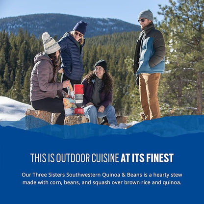 Backpacker's Pantry Three Sisters Southwestern Quinoa & Beans - Freeze Dried Backpacking & Camping Food - Emergency Food - 18 Grams of Protein, Vegan, Gluten-Free - 6 Count