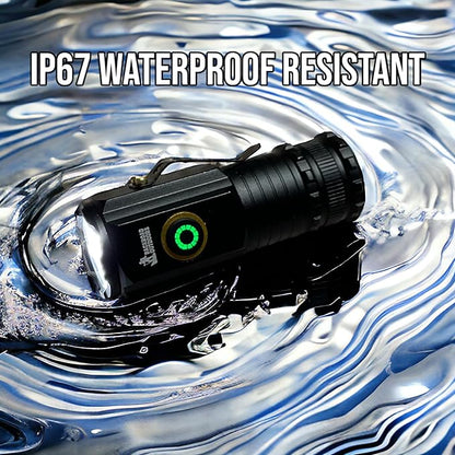 800 Lumen Bright LED Rechargeable Fashlight Small Portable