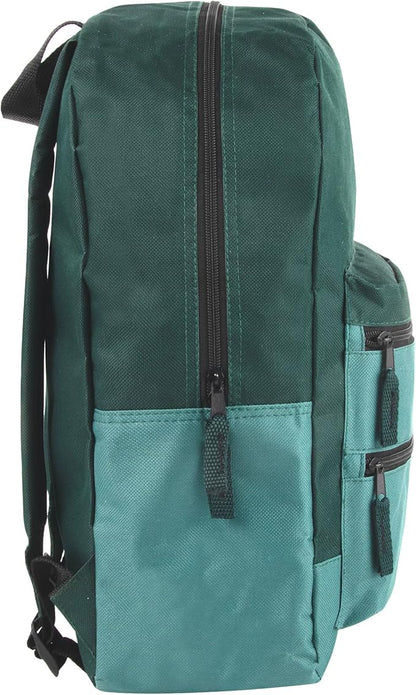 Trail maker Multi Pocket Multicolor Backpack with Adjustable Padded Straps