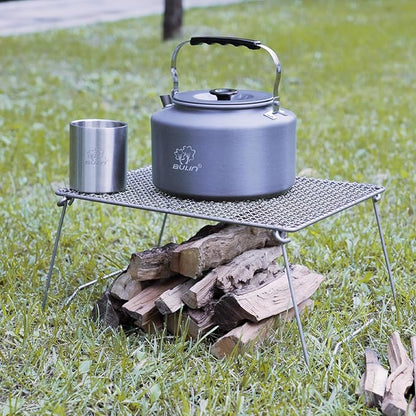 Bulin 2.2L Camping Kettle Set with 2 Cups Lightweight Aluminum Camp Tea Coffee Pot with 2 Stainless Steel Cups for Outdoor Camping Cookware Hiking Backpacking Kitchen Campfire and Picnic, Carrying Bag