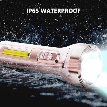 LED Flashlights, Bright Flashlights for Emergencies, Camping, Hiking, Walking, 3 Modes Flash Light with COB Work Light, Capable to Recharge Mobile Devices,fl-LL-5898-p-n-0