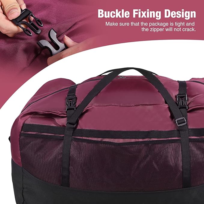 REDCAMP Foldable Travel Bag, Large Sports Bag, 75L/96L/100L, Lightweight Waterproof Tote Bag
