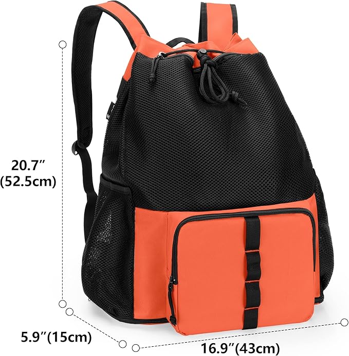 Fasrom Mesh Beach Bag Backpack with Zipper Bottom, Sport Gym Backpack for Swimming, Beach, Pool and Travel(Patent Design)