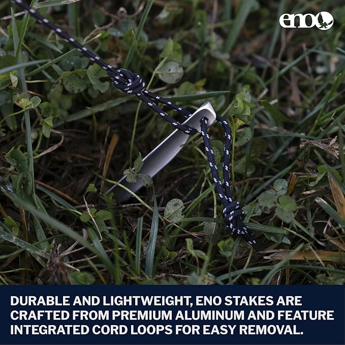 ENO, Tarp Stake - Outdoor Accessory for Camping, Hiking, Beach, Festivals, or Backyard