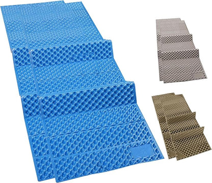 REDCAMP Foldable Foam Camping Pads for Sleeping, Waterproof Closed Cell Foam Camping Sleeping Pad - Ultra-Lightweight for Hiking & Backpacking, R-2.1 Insulated, Royal Blue/Grey/Green/Brown/Khaki