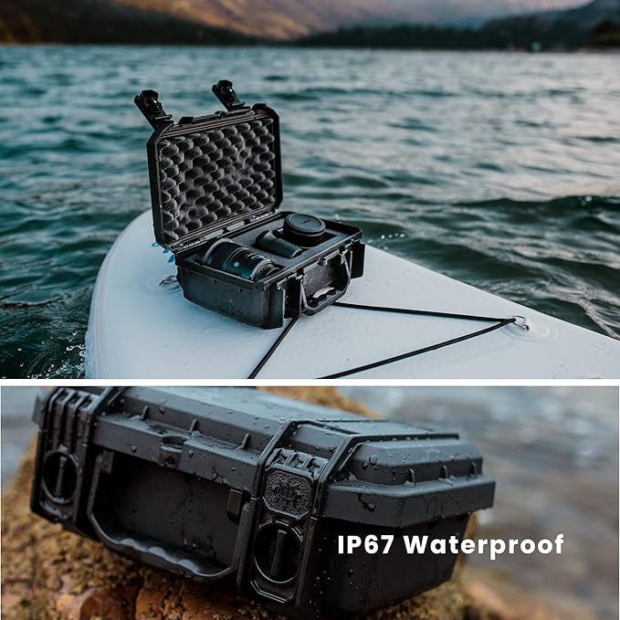 Seahorse 230 Heavy Duty Protective Dry Box Case with Foam - TSA Approved/Mil Spec / IP67 Waterproof/USA Made for Ammo First Aid Kits Microphones Motorcycles Bikes (with Foam)