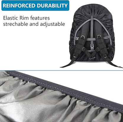 Waterproof Backpack Rain Cover(15-75L),Portable Anti Slip Rain Cover for Backpack,Cross Buckle Straps,Outdoor Anti-tear Backpack Raincover for Camping Hiking Biking Hunting Traveling