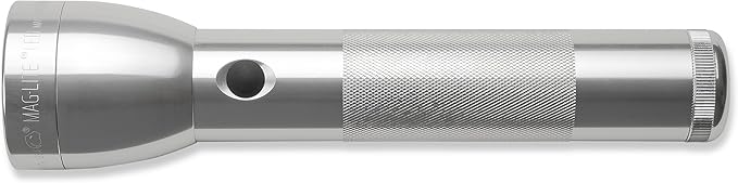 Maglite ML300L LED 2-Cell D Flashlight, Silver