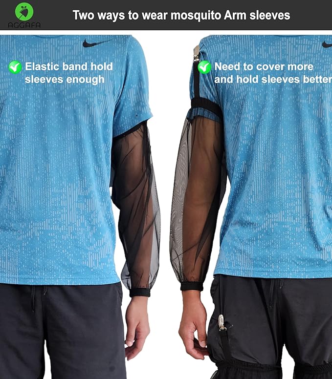 Mosquito Arm sleeves, Providing a physical barrier to help keep mosquitoes away from your arms