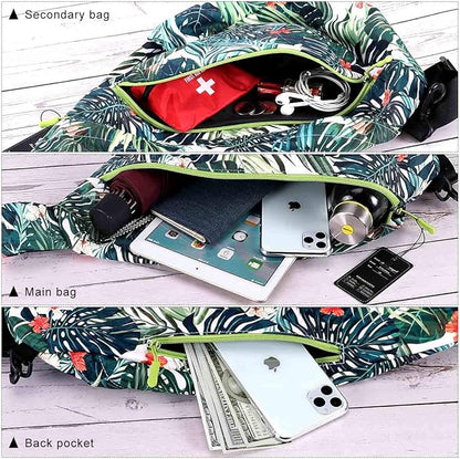 HUA ANGEL Crossbody Sling Bag for Men & Women Lightweight Waterproof Chest Shoulder Bag for Travel Hiking & Everyday Use