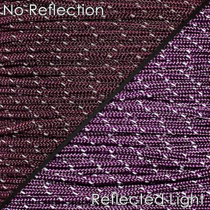 West Coast Paracord – 95 Tensile Strength - 1 Strand Reflective Paracord (25 Feet, Maroon)