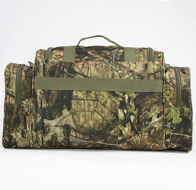 Duffel Bag – Heavy Duty Tactical Gym Bag for Men, Splashwater-Proof Weekender Travel Bag for Basketball, Football, Soccer, Hiking, and Hunting (Forest Tree Camo)