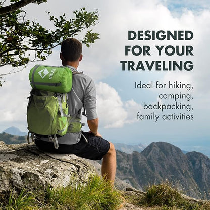 VILLEY Camping Sleeping Bag for Adults Boys and Girls, Lightweight Compact Backpacking Sleeping Bag for Outdoor, Traveling, Hiking