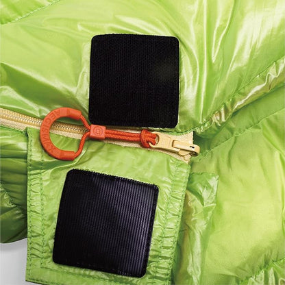 Mini 6 Degree 800FP Goose Down Sleeping Bag Ultralight Down Sleeping Bag for Backpacking and Camping for Men & Women (Green, Regular)