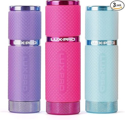 LUX-PRO LP395 Gels Glow in Dark 9 LED Flashlight (Pink, Purple, Teal)