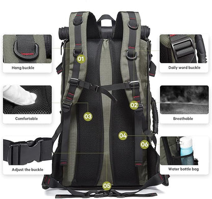 KAKA Travel Backpack, Carry On Backpack Durable Convertible Duffle Bag Fit for 15.6 Inch Laptop for Men and Women(Medium 35L)