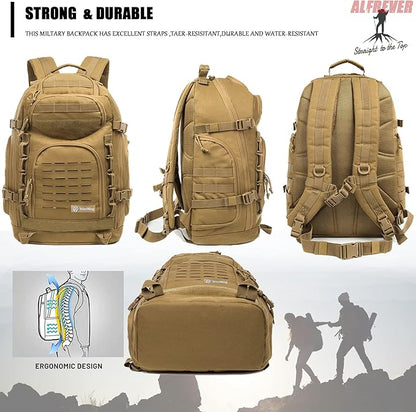 38L Military Tactical Backpack Men Assault Pack Bag|Army Backpacks|Large Camping Hiking Rucksack Daypack for Outdoor