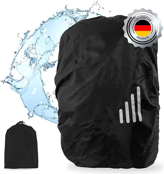 ECENCE x Backpack rain Cover with Storage Pouch Rain Protection for School Bags with Reflector, Reflective rain Cover, Waterproof Backpack Cover