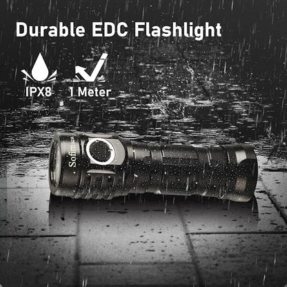sofirn IF25A Rechargeable Flashlight Max 3800 LM, Flashlight High Lumens with 4X SST20 6500K LED, Anduril UI 2, for Camping, Hiking, Fishing
