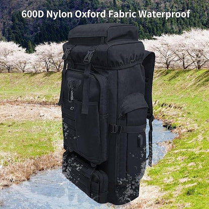 80L 100 Liters Camping Hiking Military Tactical Backpack,Water Resistant Large Travel Daypacks Outdoor MOLLE Rucksack
