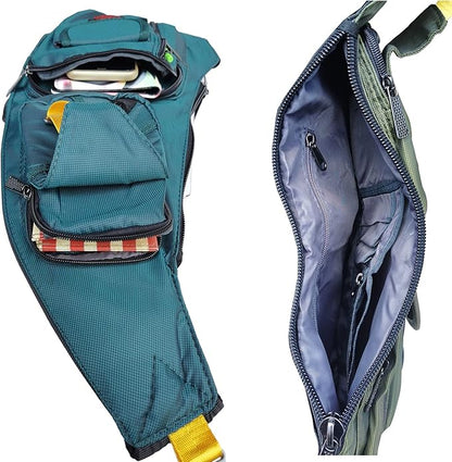 Nylon Sling Chest Bag Daypack Bicycle Travel Gym Backpack