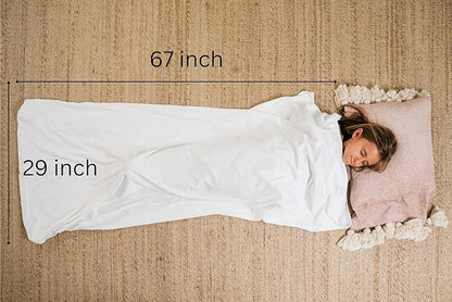 Waterproof Sleeping Bag Liner for Kids and Adolescents. A Perfect Solution for Incontinence, bedwetting on camps, sleepovers, overnight Stays to protect bedding. Lightweight, Cool and Discreet.
